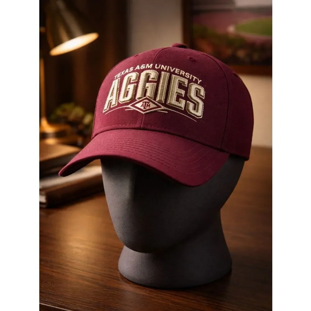 NWT Maroon Texas A&M University Aggies Baseball Cap Hat Adjustable Strap